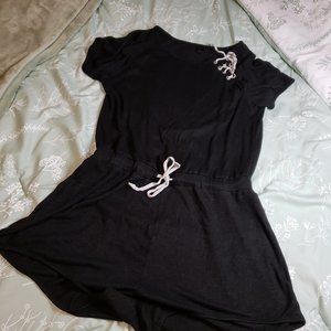 [L] Fredericks of Hollywood Romper Dark Heathered Gray